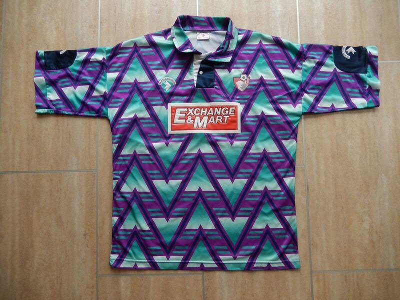 Bournemouth 1992-93 away kit. Courtesy Football Kit Archive