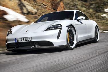 The Porsche Taycan is the German car brand's new electric sports car and is the world's first mass-market vehicle of its kind. Courtesy Porsche