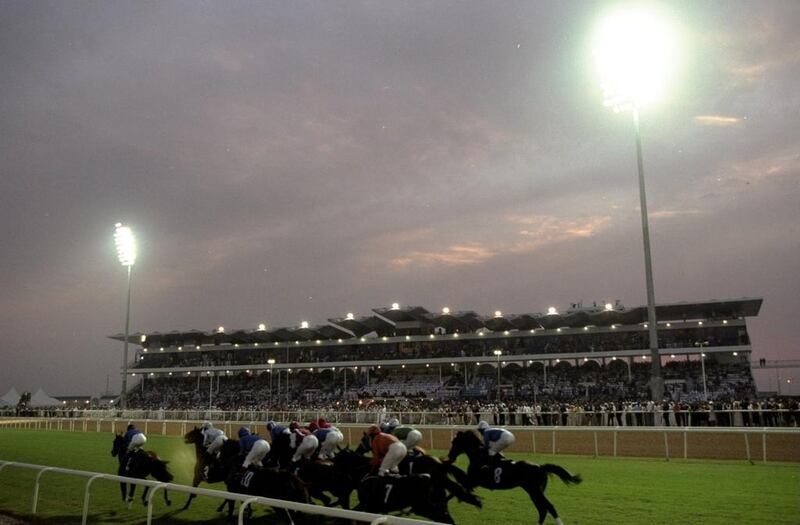 Nad Al Sheba racecourse shown during the fourth running of the Dubai World Cup in 1999. Julian Herbert / Allsport