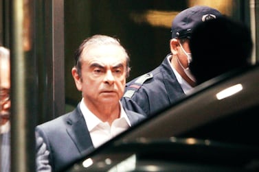 Arrested former chairman of Nissan Carlos Ghosn hosted a lavish party in the Palace of Versailles on March 9, 2014.  AP Photo