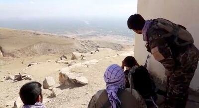 Members of National Resistance Front keep watch in the Panjshir Valley. Reuters