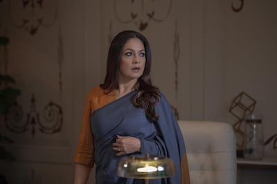 Pooja Bhatt plays a high-profile banker in 'Bombay Begums'. Netflix 