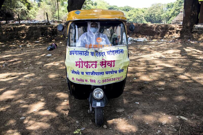 Jitendra drops the patients to any hospital in Kolhapur city for free. Sanket Jain for The National