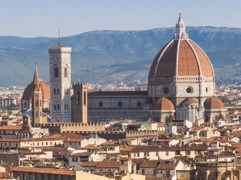 Florence, Florence Province, Tuscany, Italy. The Duomo, or cathedral. Basilica di Santa Maria del Fiore. Part of the UNESCO World Heritage Site of the Historic Centre of Florence. (Getty Images)