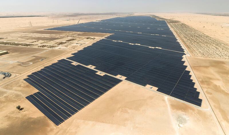 Al Dhafra Solar Plant. WAM