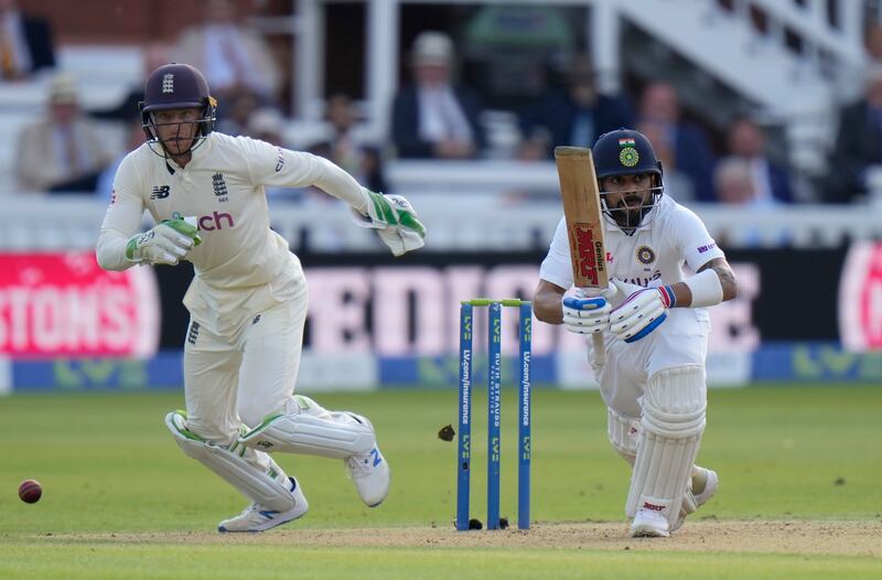India's Virat Kohli batted well on the opening day of the Lord's Test.