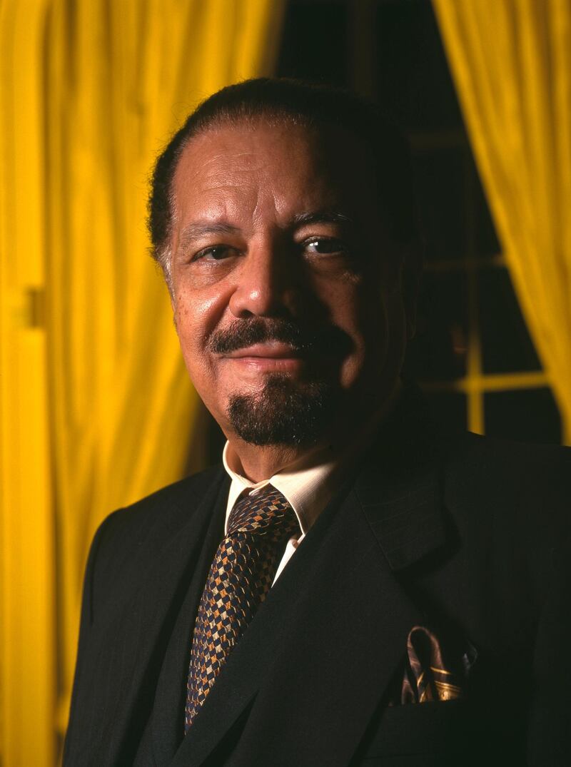 LONDON, ENGLAND - SEPTEMBER 30:  Sheik Ahmed Zaki Yamani poses for a portrait on September 30, 2000 in London,England. Sheik Yamani was the Saudi Arabian Minister of Oil during the 1973 oil embargo. (Photo by David Levenson/Getty Images)