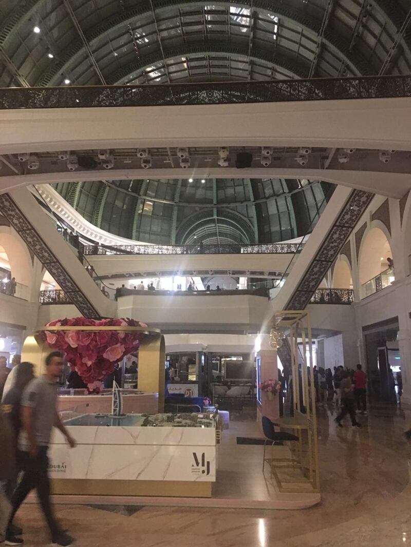 Lights went out at the Mall of the Emirates on Thursday. The National