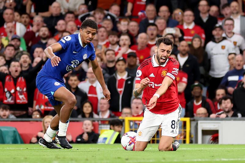 Wesley Fofana - 2. Should have done better to stop Casemiro from scoring the opener. Gave away the penalty in the second half after he clipped Fernandes’s heel. At fault for the home side’s fourth as his wayward pass across the face of the penalty area was pounced upon by Fernandes. Getty 