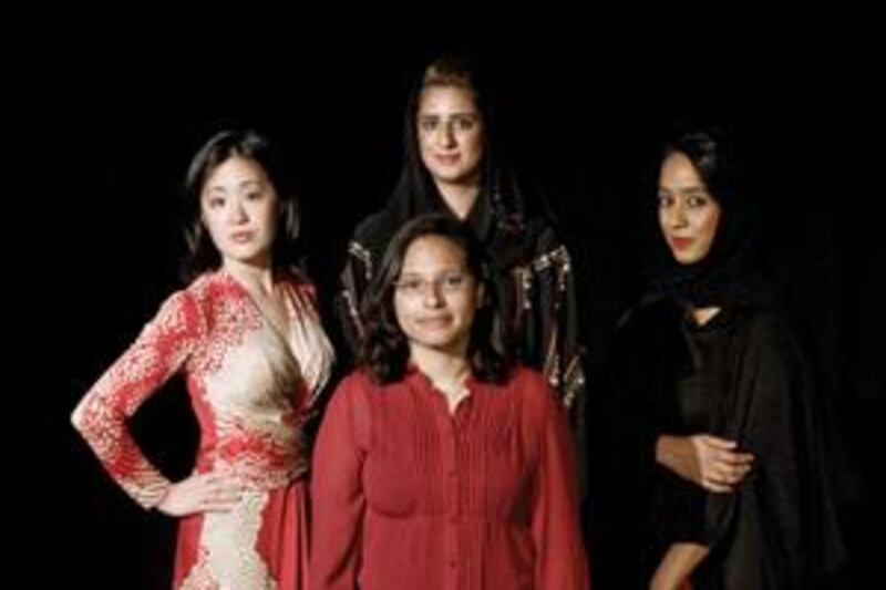 The founding members of POAG (clockwise from left) Esther Tang, Aysha al Hashimi, Aida al Busaidi and Adela Acevedo.
