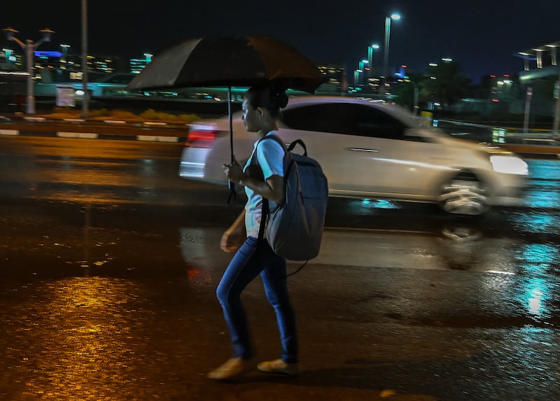 Motorists in Abu Dhabi were given advice about how to travel safely. Victor Besa / The National