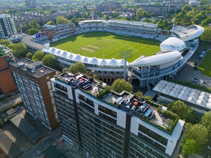 Lord’s View One, which directly overlooks Lord’s Cricket Ground. Photo: LandCap / Tony Murray