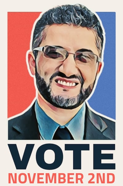 A campaign poster for Amer Ghalib for the mayoral elections last year in Hamtramck, Michigan. Photo: Amer Ghalib