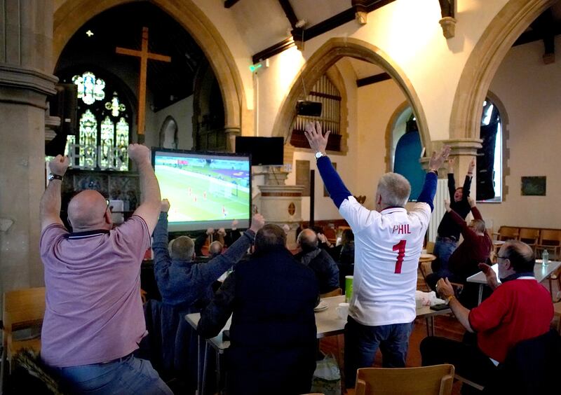 Celebrations in the Holy Trinity Church in Sittingbourne, Kent. PA