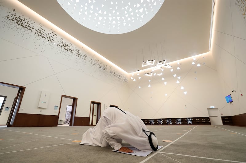 The mosque opened for worshippers in June, but is already full for Friday prayers.