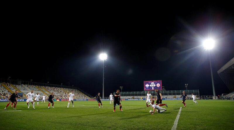 General view during the match. Reuters