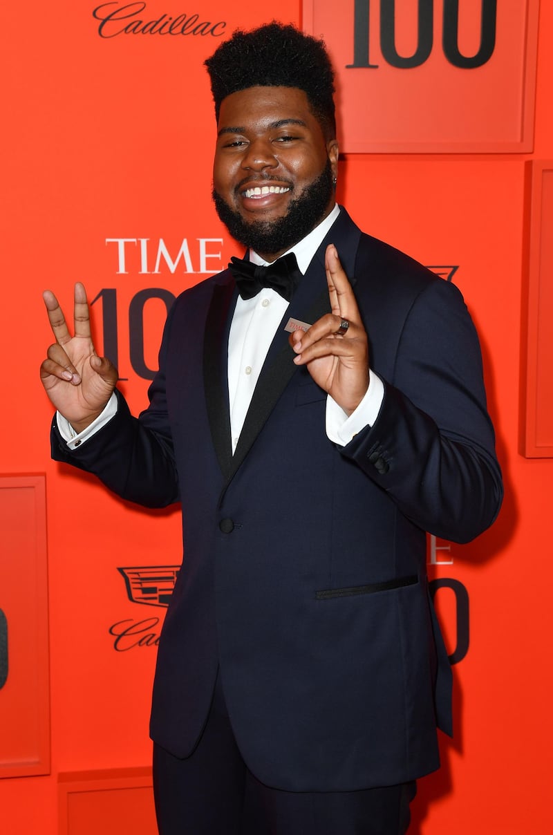 Khalid arrives on the red carpet for the Time 100 Gala at the Lincoln Center in New York on April 23, 2019. AFP