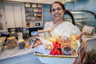 Sarita Mehta offers picnic-inspired food as well as hampers filled with nostalgic dishes at her Dubai cafe Picnic Basket. Ruel Pableo for The National