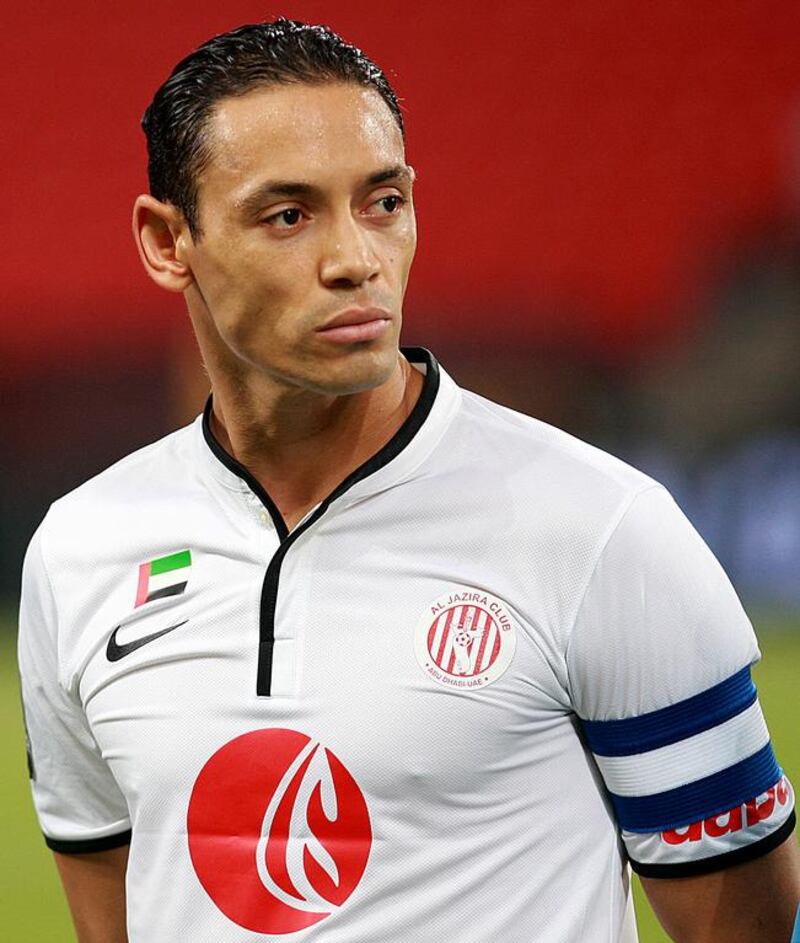 Ricardo Oliveira, pictured with Al Jazira during an Arabian Gulf League game against Al Wasl at Mohamed Bin Zayed Stadium in Abu Dhabi on September 21, 2013, is expected to return to Brazil soon. Satish Kumar / The National