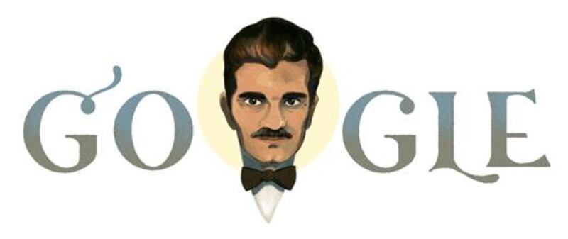 A Google Doodle gif marks Egyptian actor Omar Sharif's birthday on April 10, 2018.