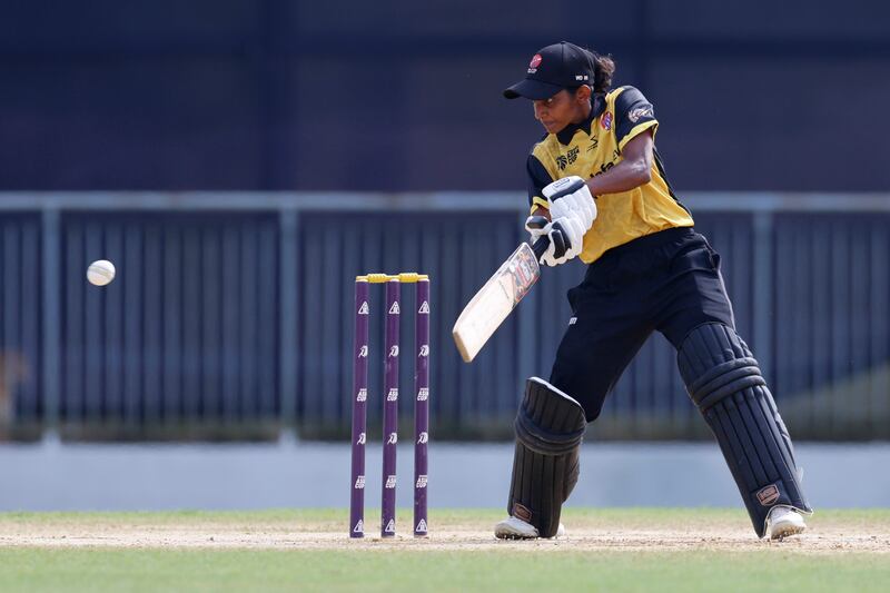 Winifred Duraisingam bats against the UAE. 