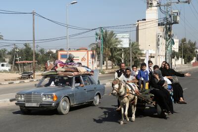 Palestinians fleeing northern Gaza have faced a perilous journey south. AP