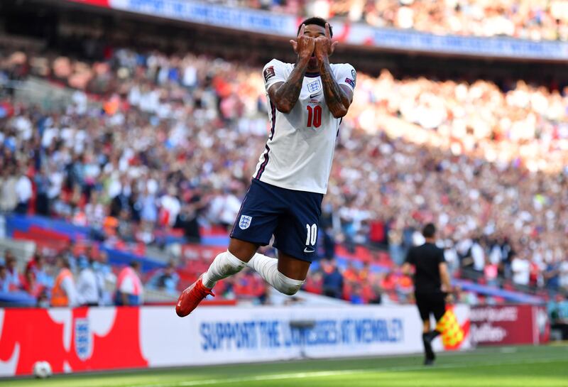 England's Jesse Lingard celebrates scoring against Andorra in the World Cup qualifier at Wembley Stadium, London on September 5. Reuters