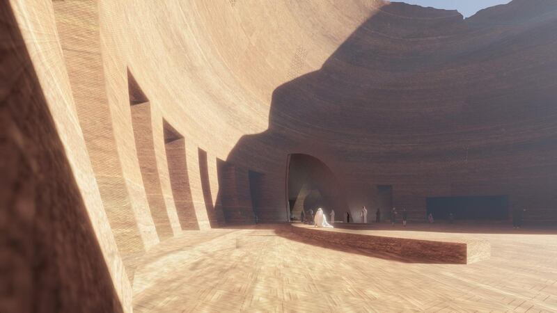 A hollowed-out internal patio will lie at the heart of the resort. Courtesy Jean Nouvel