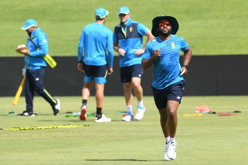 Temba Bavuma, South Africa's first black African captain, during training ahead of the first ODI against Pakistan at SuperSport Park in Pretoria. Getty