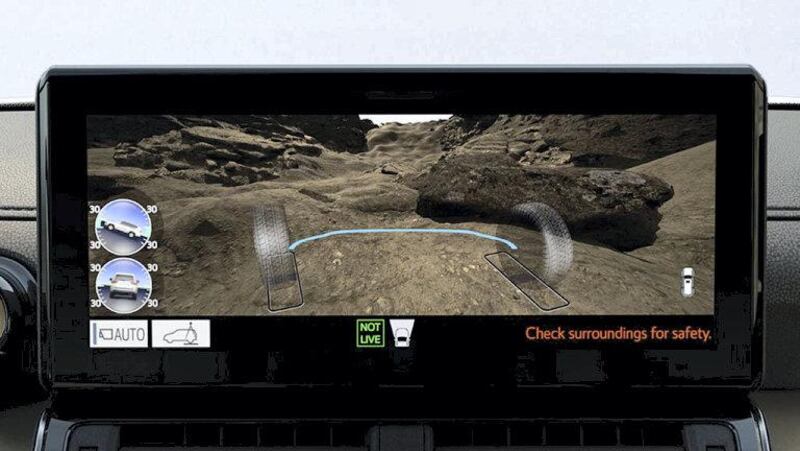 The Land Cruiser's multi-terrain monitor.