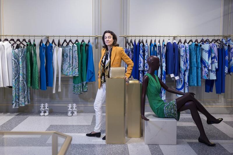 Laudomia Pucci di Barsento at the Emilio Pucci store in The Galleria. Silvia Razgova / The National