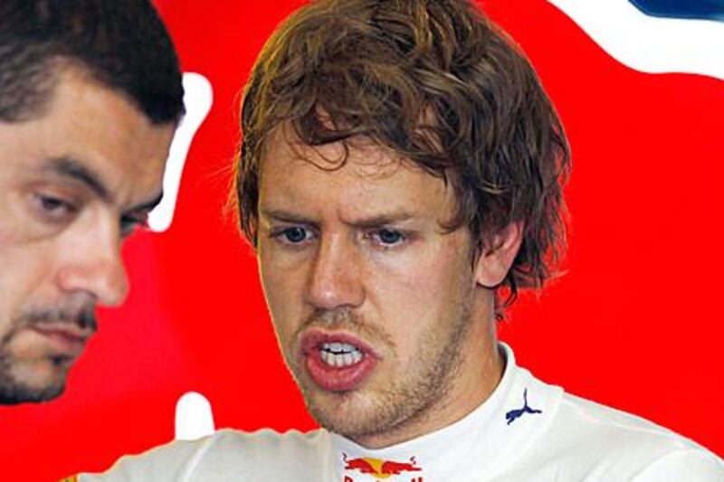Sebastian Vettel, the Red Bull-Renault driver, is 15 points behind championship leader Fernando Alonso.