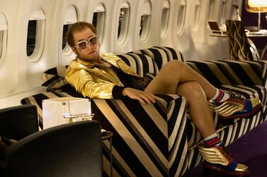 Taron Egerton's performance as Elton John in 'Rocketman' could well see the actor nominated for an Oscar. (Paramount Pictures via AP)