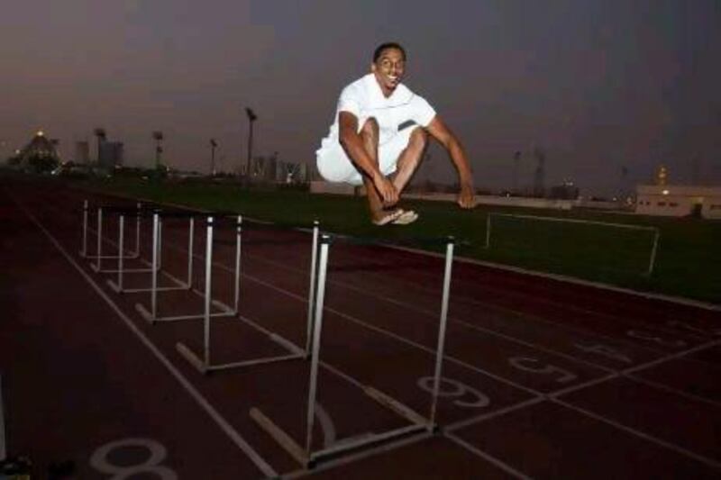 Mohammed Abbas Darwish, the UAE Olympics triple jumper. Sarah Dea/The National)