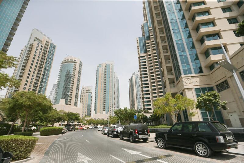 Dubai , UNITED ARAB EMIRATES. July 23, 2015  - Stock photograph of the Boulevard buildings by Emaar Properties in Downtown Dubai, July 23, 2015. (Photo by: Sarah Dea/The National, Story by: STANDALONE, STOCK)
 *** Local Caption ***  SDEA230715-STOCK_downtown23.JPG