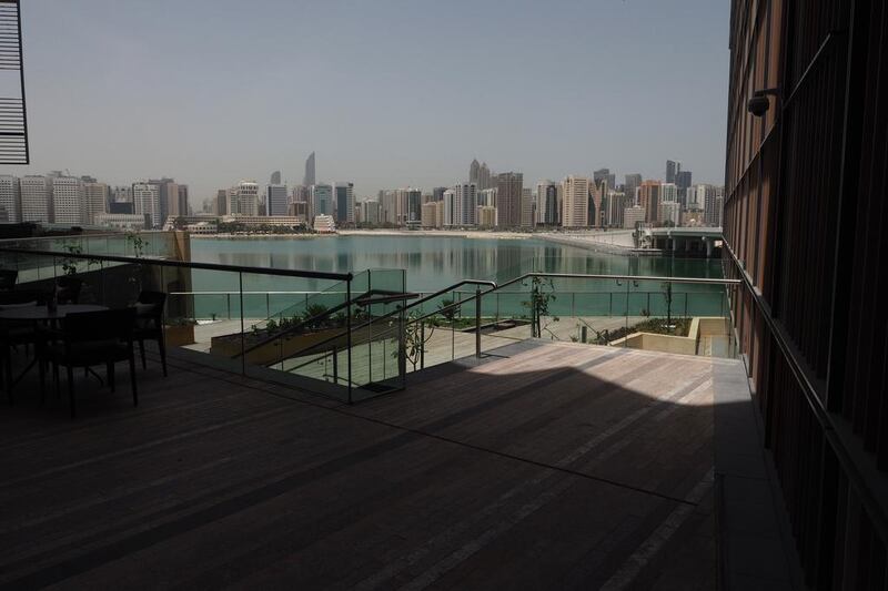 The view from the Four Seasons Abu Dhabi. Delores Johnson / The National