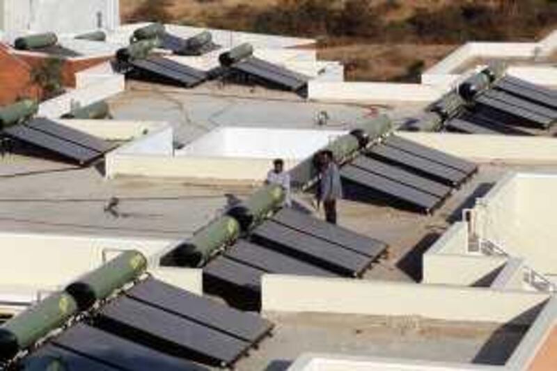 Solar water heaters, Bangalore, India