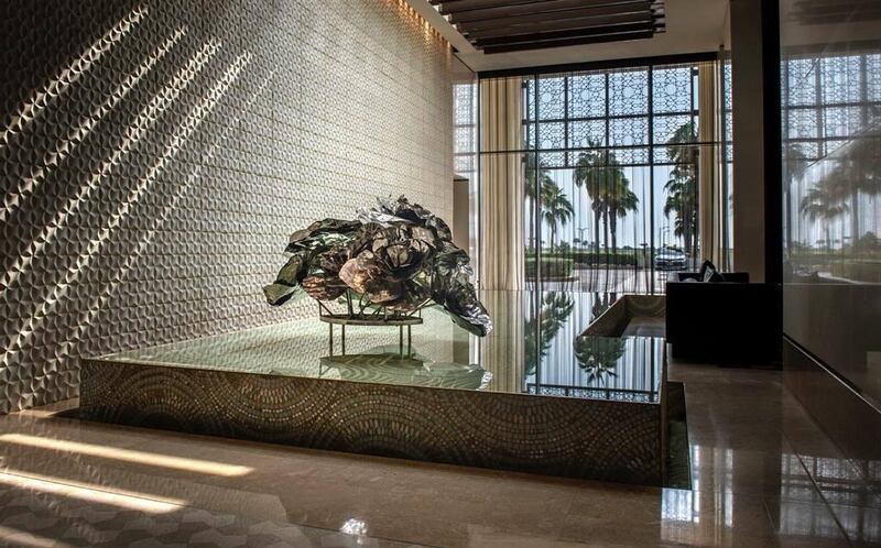 Lobby art at Park Hyatt Abu Dhabi