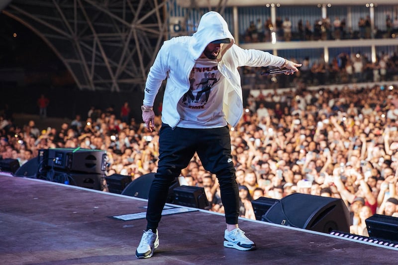 du Arena were treated to some of Eminem’s most iconic tracks. Courtesy of Flash Entertainment