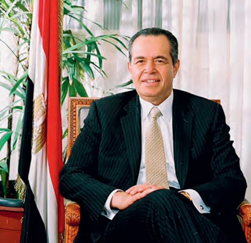 Mr Mansour as minister of transport for Egypt. Photo: Hawthorn
