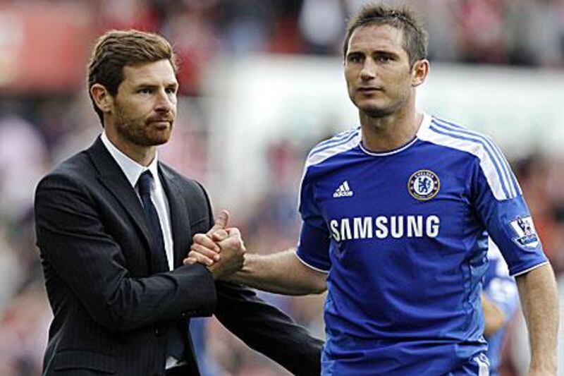 Villas-Boas, left, lamented his side's inability to play to a greater width.
