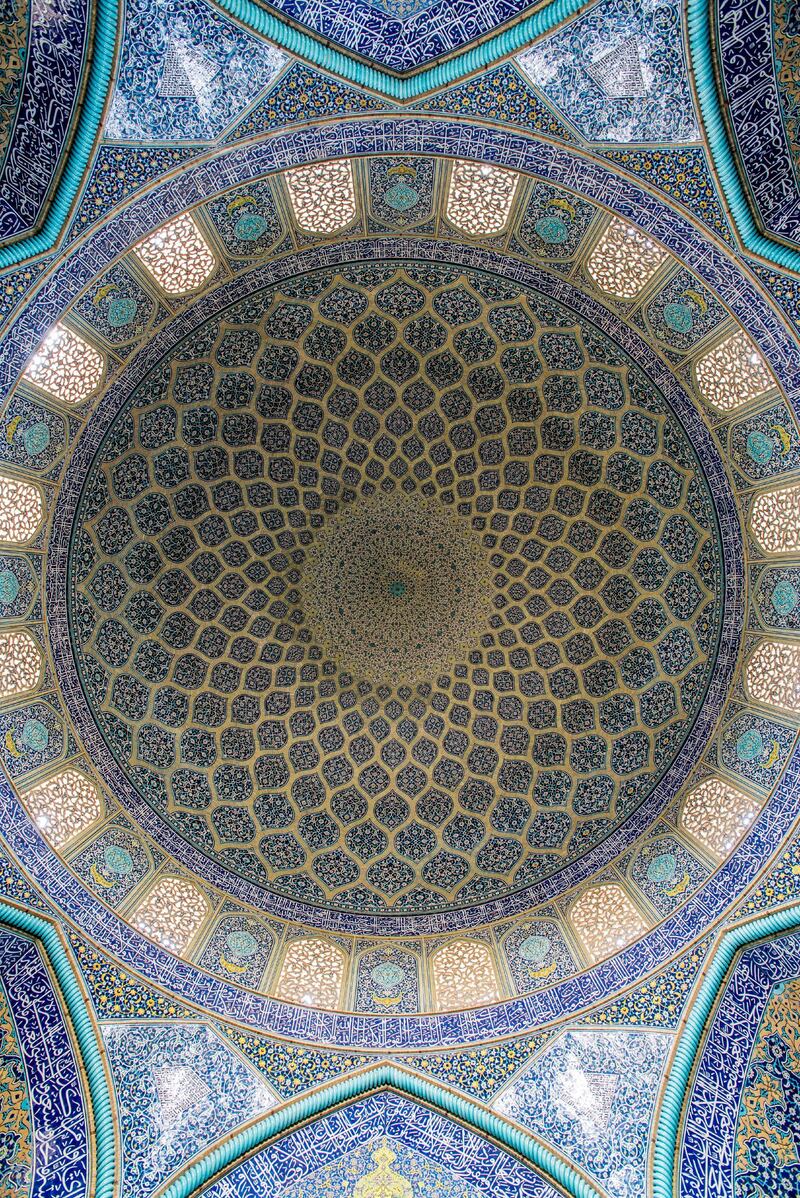 The Sheikh Lotfollah Mosque in Isfahan, Iran.