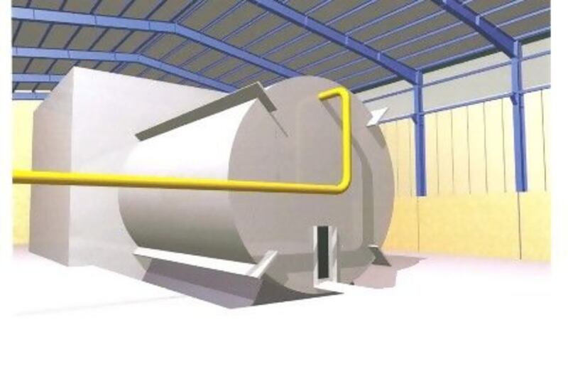 The rendering inside Iran’s Parchin site shows a chamber of the type needed for nuclear arms related tests.