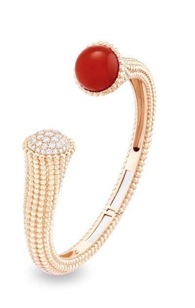 Perlee Bracelet Couleurs Cornaline. Courtesy Van Cleef & Arpels