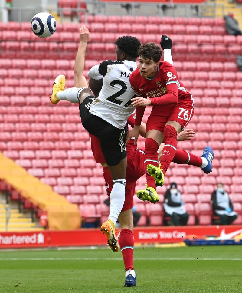 Neco Williams - 4. The full back had a difficult afternoon and most of Fulham’s best work came down his wing. In mitigation, he received little protection from the midfield. Taken off after 76 minutes for Alexander-Arnold. AP
