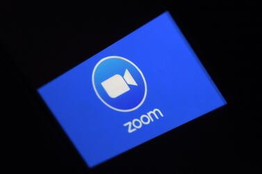 Zoom App logo - the videoconferencing company's shares ended on a sour note on Friday after Facebook disclosed plans for a competing video chat product. AFP