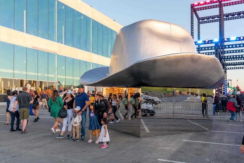 A bulk of the party-goers at the Cyber Rodeo were Tesla workers, many of whom brought along friends and family. AFP