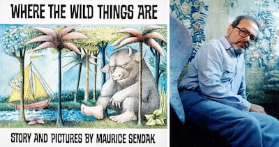 Author and illustrator Maurice Sendak's book 'Where the Wild Things Are' was first called 'Where the Wild Horses Are' before he admitted he couldn't draw horses. Photo HarperCollins; Getty Images