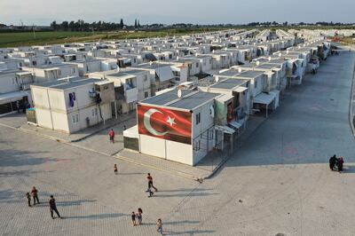 The Boynuyogun refugee camp, which houses about 8,500 refugees from northern Syria, in Hatay. Getty Images