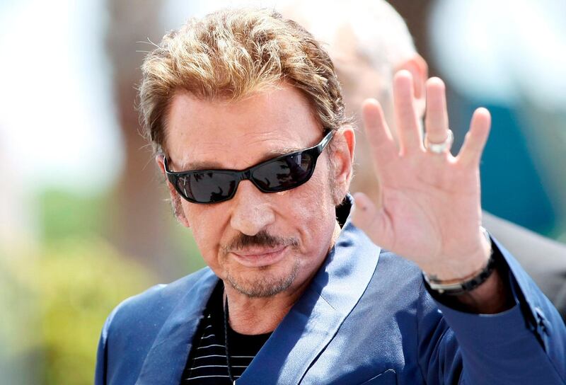 epa06370483 (FILE) A file picture dated 17 May 2009 shows French musician and singer Johnny Hallyday at the 62nd Cannes Film Festival in Cannes, France (reissued 06 December 2017). According to reports on 06 December 2017, French singer and actor Johnny Hallyday died at the age of 74.  EPA/IAN LANGSDON *** Local Caption *** 01962685